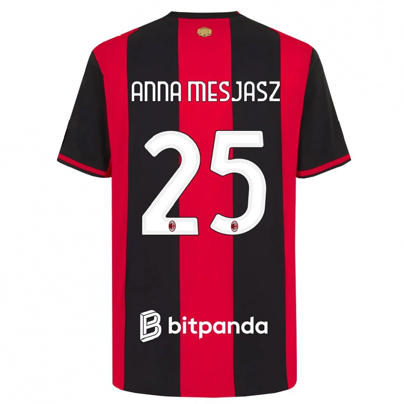 Danxen Barn Małgorzata Anna Mesjasz #25 Röd Svart Vit Hemmatröja Matchtröjor 2026/27 Tröjor T-Tröja