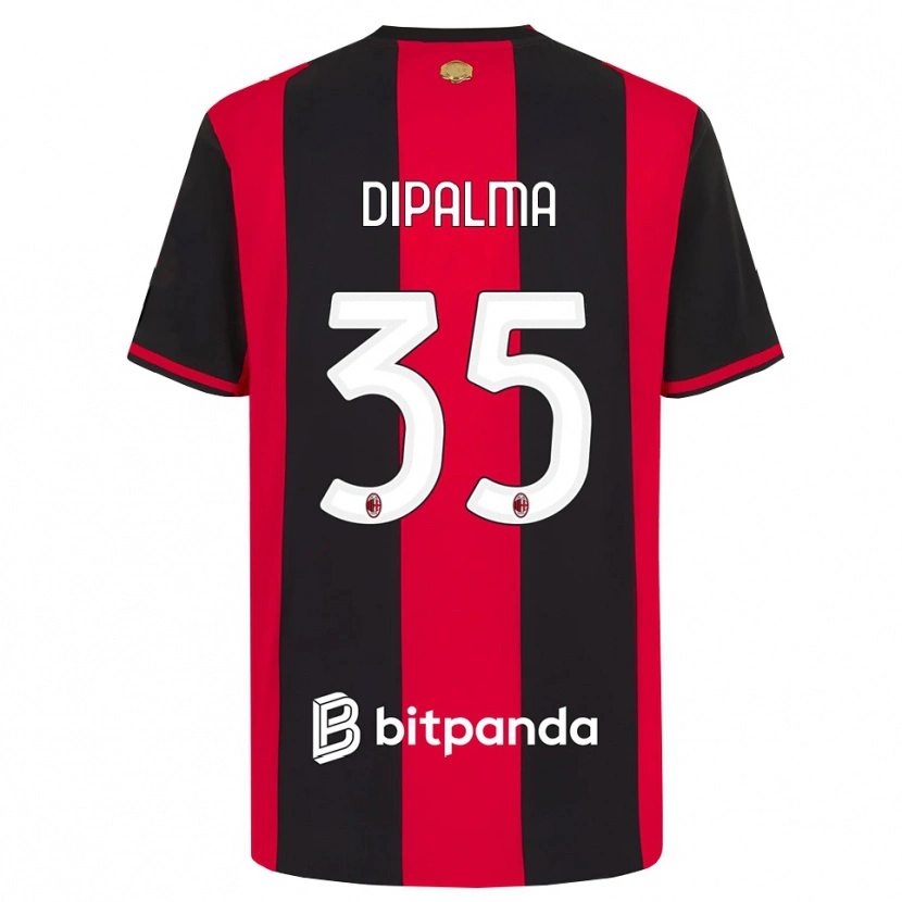 Danxen Barn Matteo Dipalma #35 Röd Svart Vit Hemmatröja Matchtröjor 2026/27 Tröjor T-Tröja