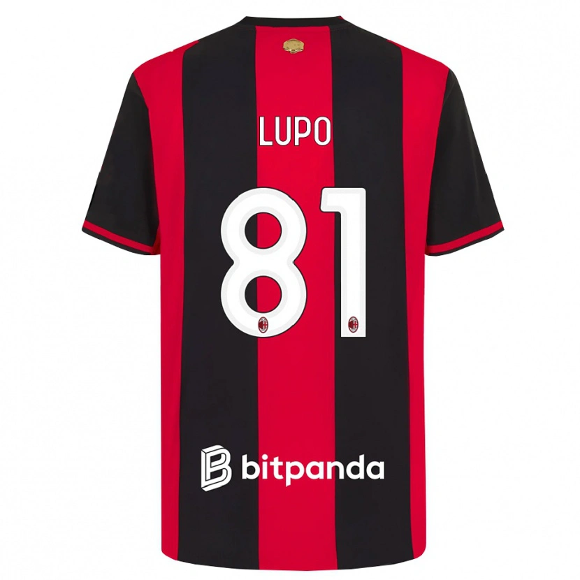 Danxen Barn Simone Lupo #81 Röd Svart Vit Hemmatröja Matchtröjor 2026/27 Tröjor T-Tröja
