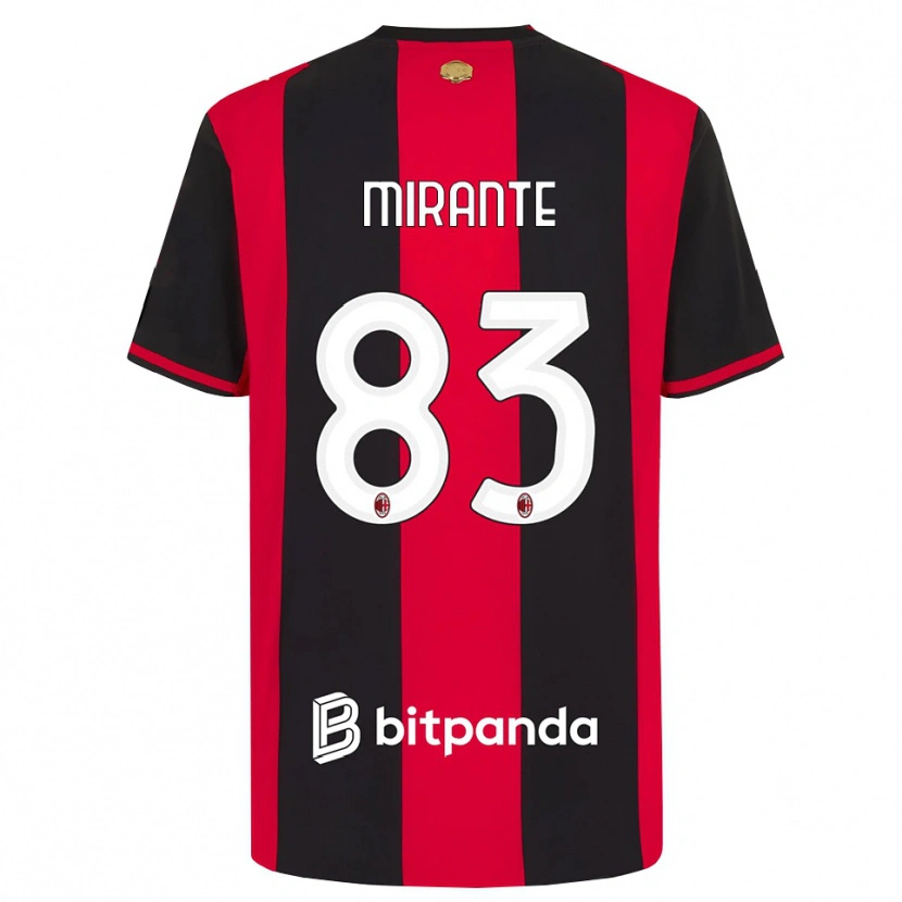 Danxen Barn Antonio Mirante #83 Röd Svart Vit Hemmatröja Matchtröjor 2026/27 Tröjor T-Tröja