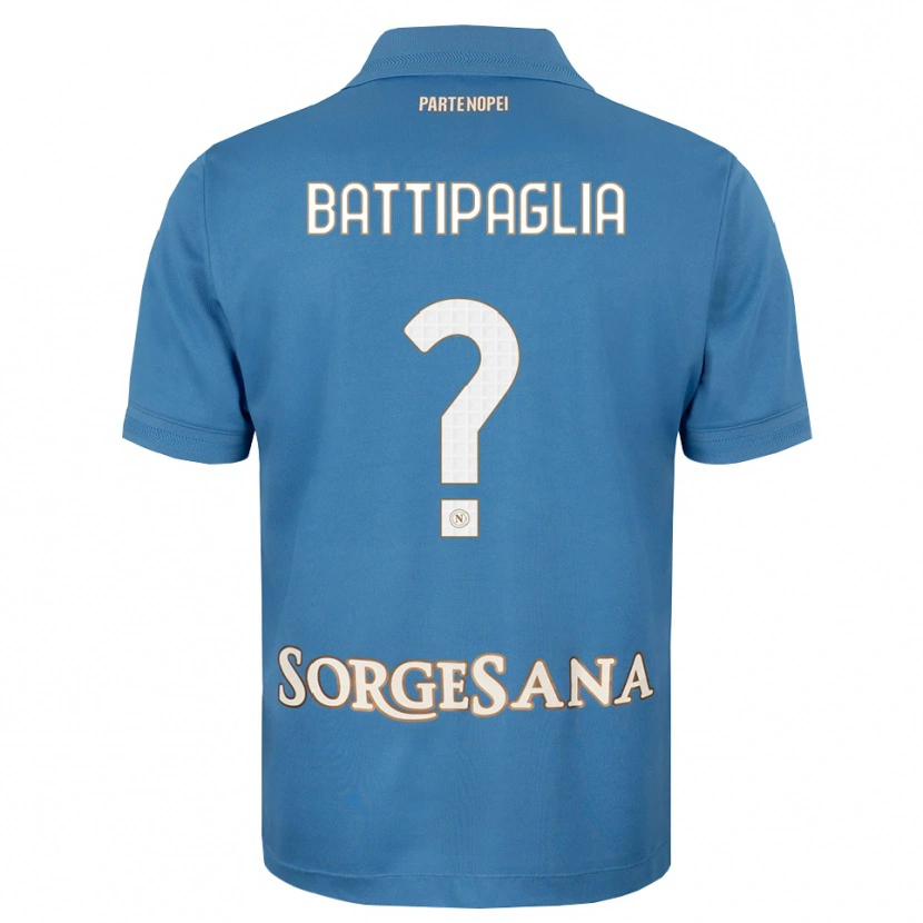 Danxen Barn Luca Battipaglia #0 Dimblå Vit Hemmatröja Matchtröjor 2026/27 Tröjor T-Tröja