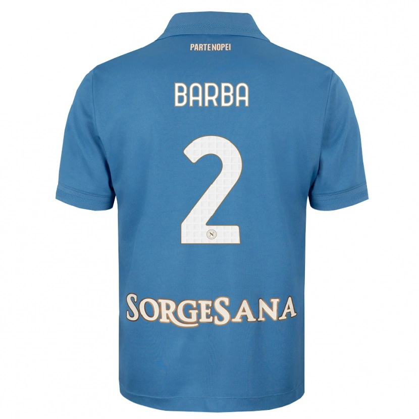 Danxen Barn Benedetto Barba #2 Dimblå Vit Hemmatröja Matchtröjor 2026/27 Tröjor T-Tröja