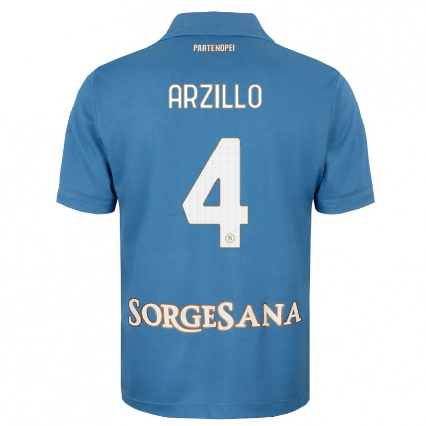 Danxen Barn Antonino Arzillo #4 Dimblå Vit Hemmatröja Matchtröjor 2026/27 Tröjor T-Tröja