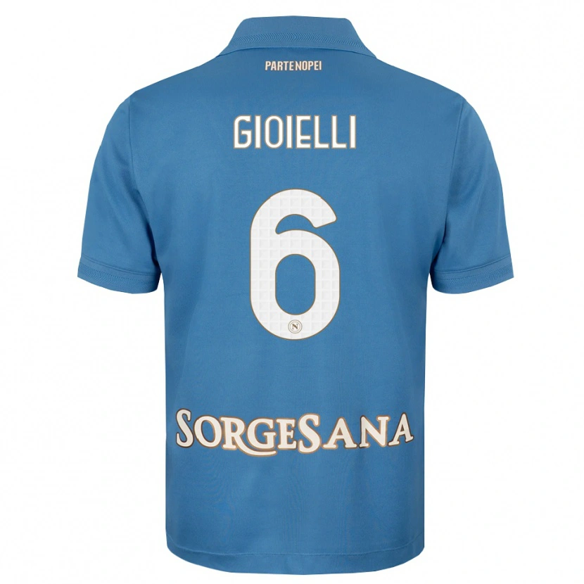 Danxen Barn Francesco Pio Gioielli #6 Dimblå Vit Hemmatröja Matchtröjor 2026/27 Tröjor T-Tröja