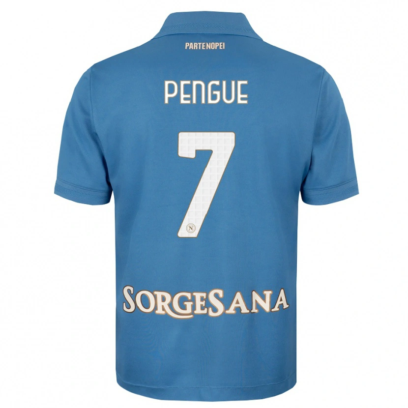 Danxen Barn Salvatore Pengue #7 Dimblå Vit Hemmatröja Matchtröjor 2026/27 Tröjor T-Tröja