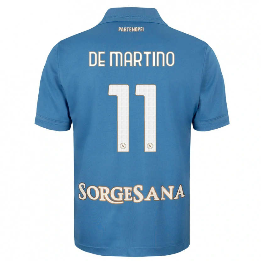 Danxen Barn Giuseppe De Martino #11 Dimblå Vit Hemmatröja Matchtröjor 2026/27 Tröjor T-Tröja