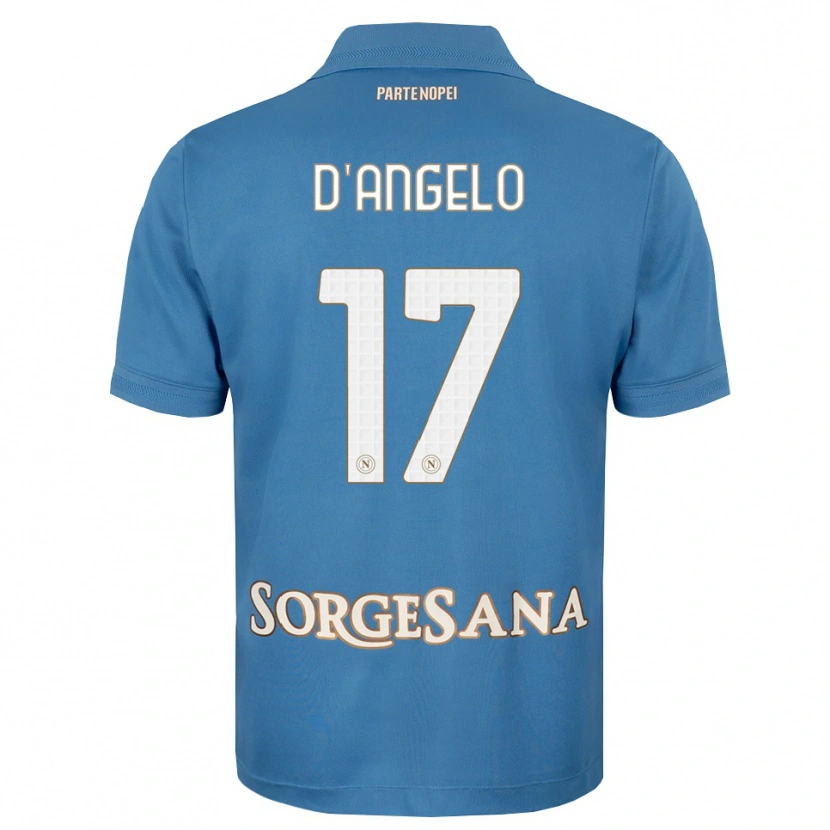 Danxen Barn Giuseppe D'angelo #17 Dimblå Vit Hemmatröja Matchtröjor 2026/27 Tröjor T-Tröja