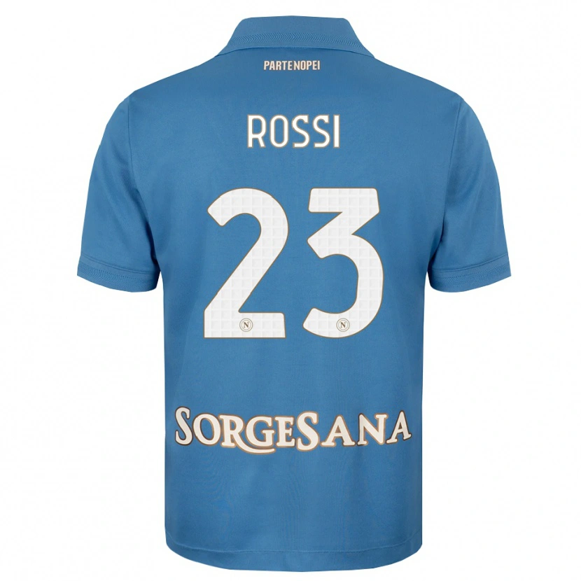 Danxen Barn Leonardo Rossi #23 Dimblå Vit Hemmatröja Matchtröjor 2026/27 Tröjor T-Tröja