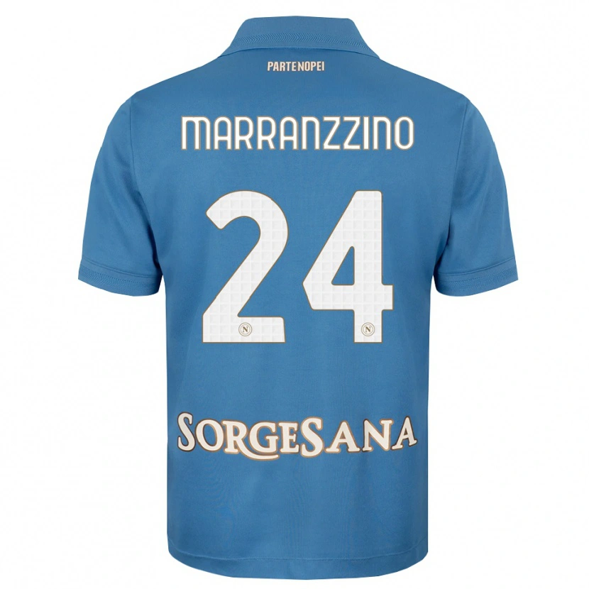 Danxen Barn Pasquale Marranzzino #24 Dimblå Vit Hemmatröja Matchtröjor 2026/27 Tröjor T-Tröja