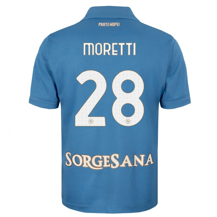 Danxen Barn Ginevra Moretti #28 Dimblå Vit Hemmatröja Matchtröjor 2026/27 Tröjor T-Tröja