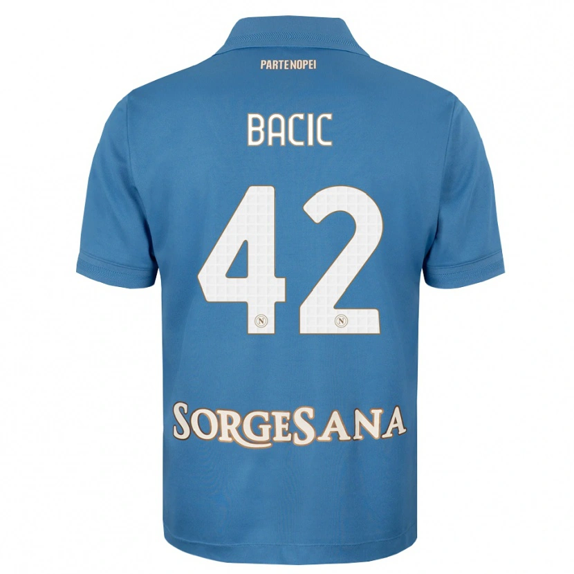 Danxen Barn Doris Bačić #42 Dimblå Vit Hemmatröja Matchtröjor 2026/27 Tröjor T-Tröja