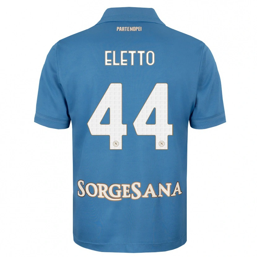 Danxen Barn Francesco Eletto #44 Dimblå Vit Hemmatröja Matchtröjor 2026/27 Tröjor T-Tröja
