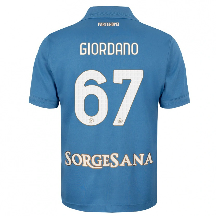 Danxen Barn Michela Giordano #67 Dimblå Vit Hemmatröja Matchtröjor 2026/27 Tröjor T-Tröja