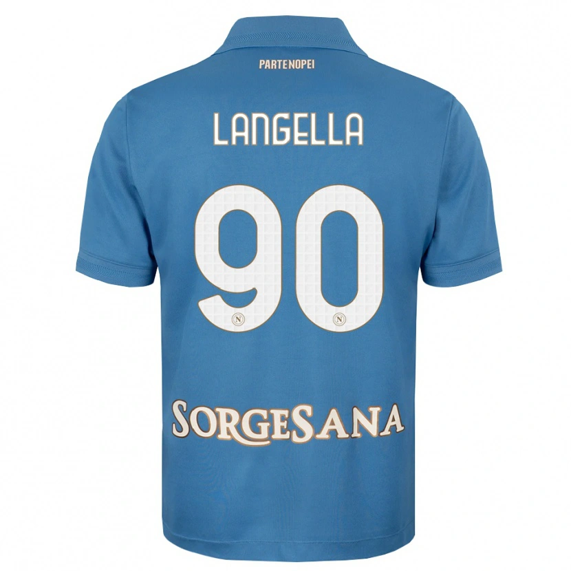 Danxen Barn Gabriella Langella #90 Dimblå Vit Hemmatröja Matchtröjor 2026/27 Tröjor T-Tröja