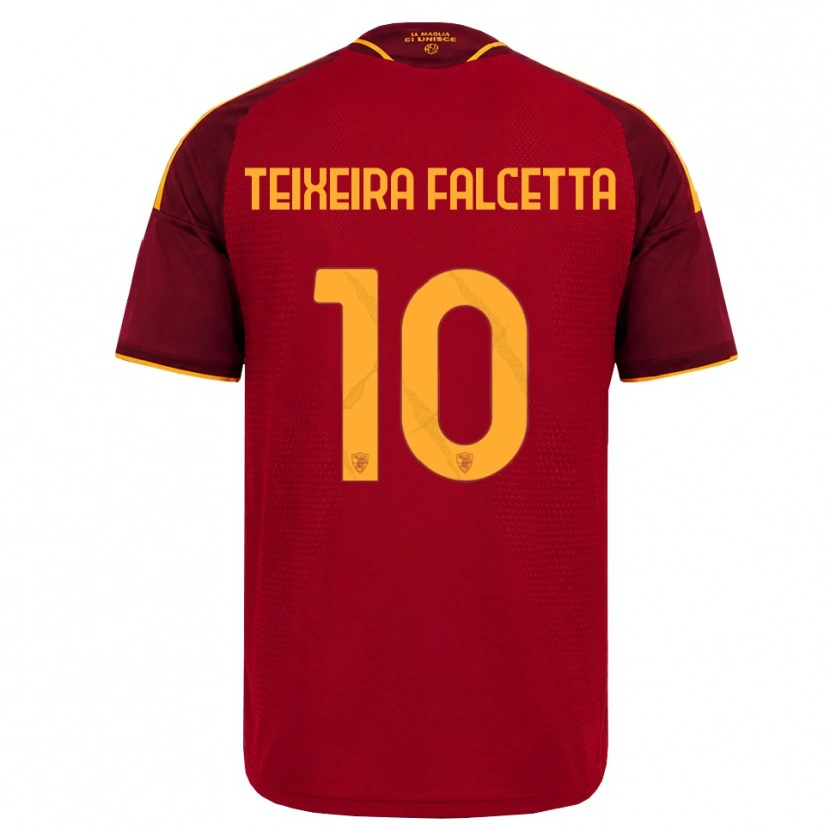 Danxen Barn Pietro Teixeira Falcetta #10 Röd Gyllene Gul Hemmatröja Matchtröjor 2026/27 Tröjor T-Tröja