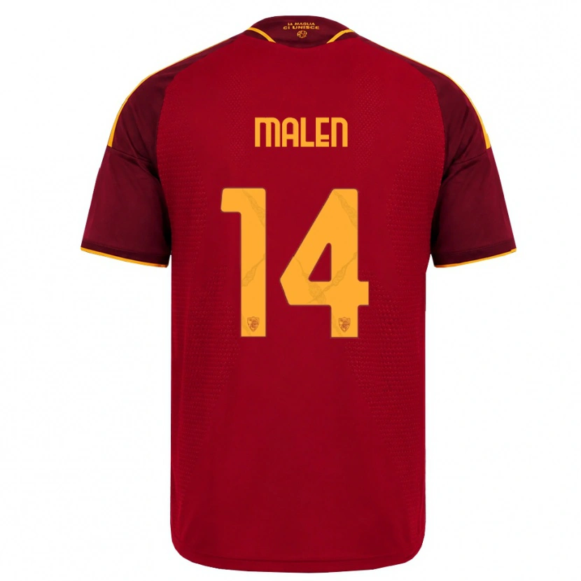 Danxen Barn Donyell Malen #14 Röd Gyllene Gul Hemmatröja Matchtröjor 2026/27 Tröjor T-Tröja