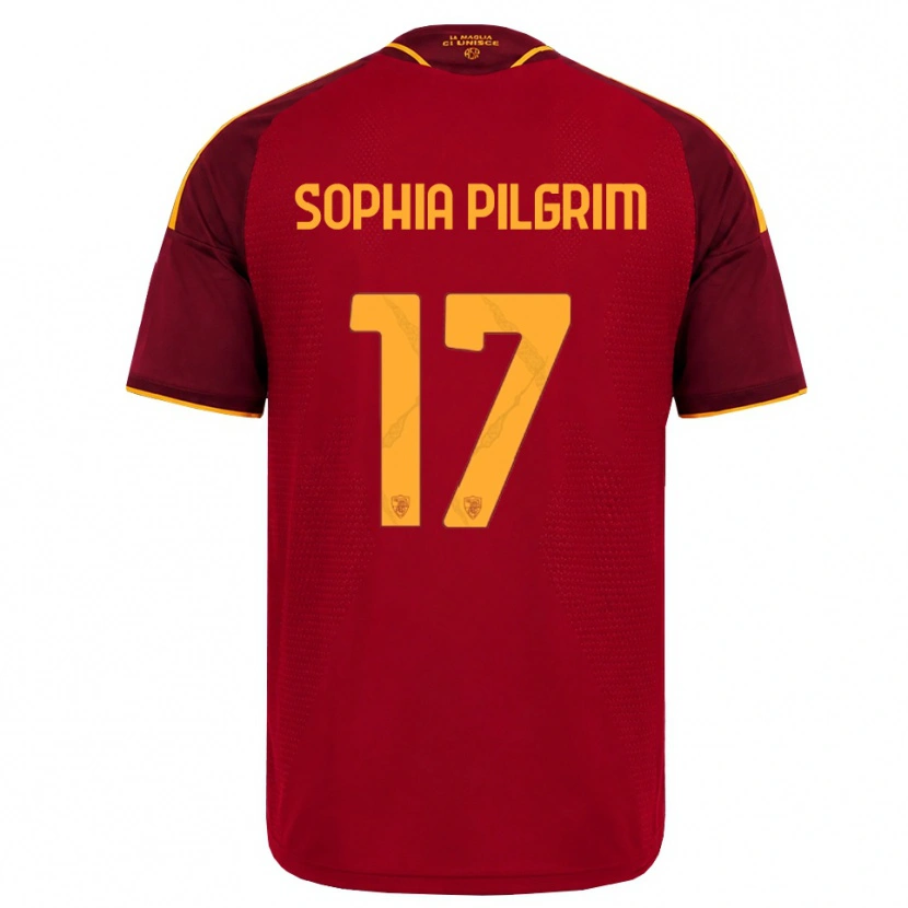 Danxen Barn Alayah Sophia Pilgrim #17 Röd Gyllene Gul Hemmatröja Matchtröjor 2026/27 Tröjor T-Tröja