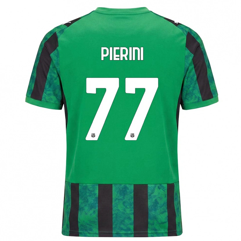 Danxen Barn Nicholas Pierini #77 Grön Svart Vit Hemmatröja Matchtröjor 2026/27 Tröjor T-Tröja