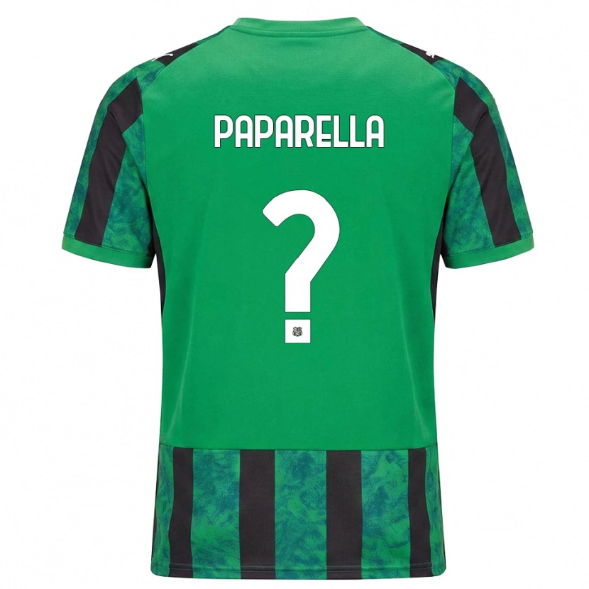 Danxen Barn Gioele Paparella #0 Grön Svart Vit Hemmatröja Matchtröjor 2026/27 Tröjor T-Tröja