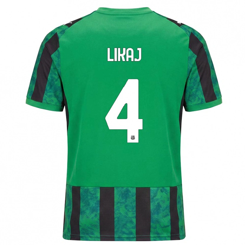 Danxen Barn Enea Likaj #4 Grön Svart Vit Hemmatröja Matchtröjor 2026/27 Tröjor T-Tröja