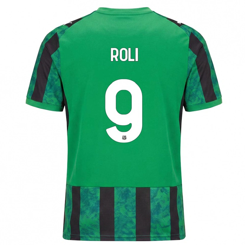 Danxen Barn Riccardo Roli #9 Grön Svart Vit Hemmatröja Matchtröjor 2026/27 Tröjor T-Tröja
