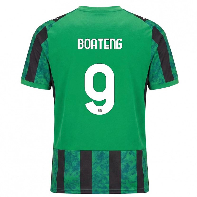 Danxen Barn Owen Boateng #9 Grön Svart Vit Hemmatröja Matchtröjor 2026/27 Tröjor T-Tröja