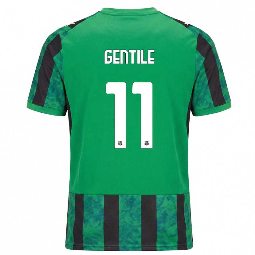 Danxen Barn Raffaele Gentile #11 Grön Svart Vit Hemmatröja Matchtröjor 2026/27 Tröjor T-Tröja