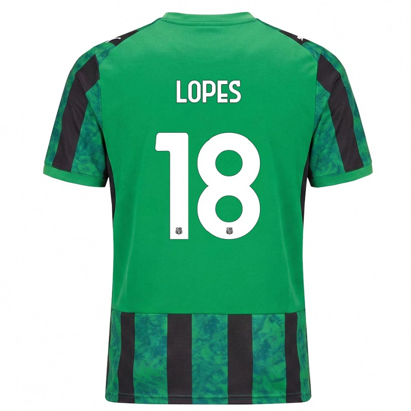 Danxen Barn Emerick Lopes #18 Grön Svart Vit Hemmatröja Matchtröjor 2026/27 Tröjor T-Tröja