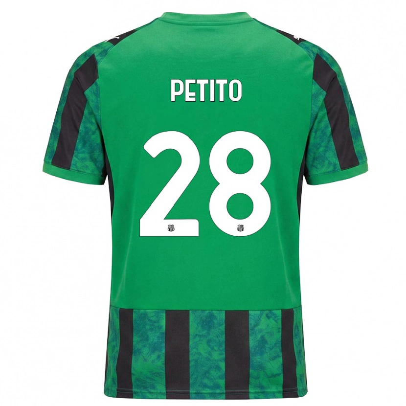 Danxen Barn Christian Petito #28 Grön Svart Vit Hemmatröja Matchtröjor 2026/27 Tröjor T-Tröja