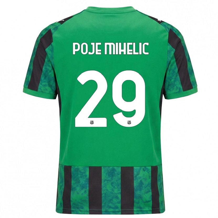 Danxen Barn Naja Poje Mihelič #29 Grön Svart Vit Hemmatröja Matchtröjor 2026/27 Tröjor T-Tröja