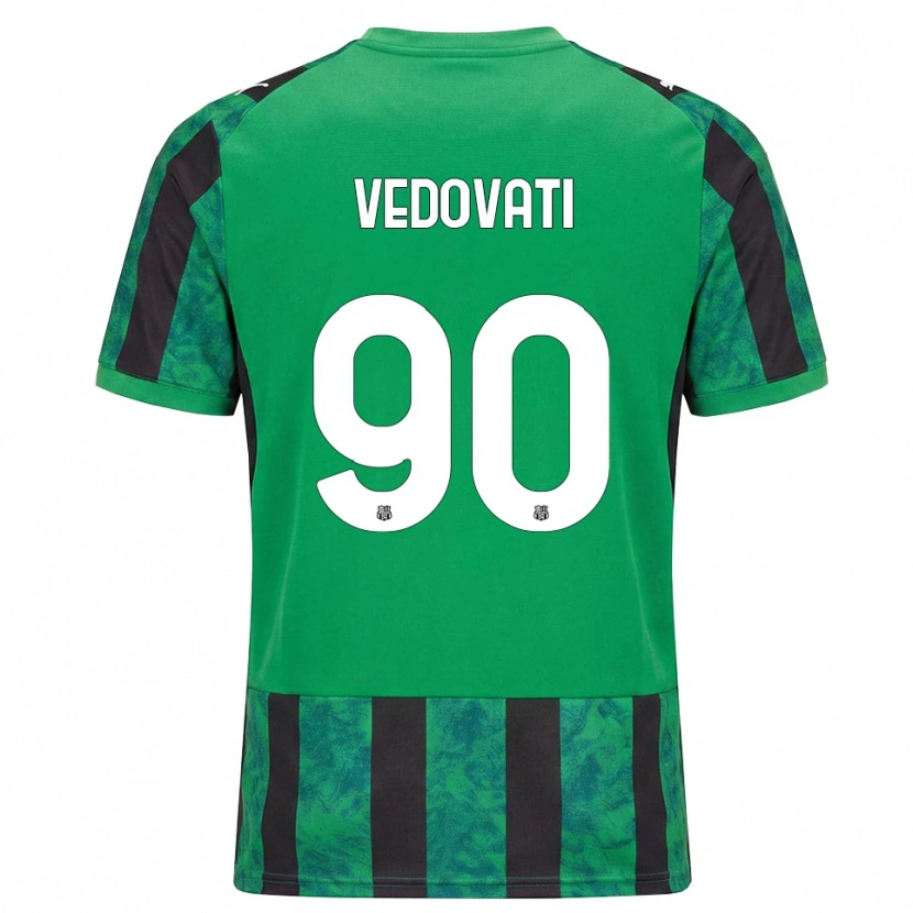 Danxen Barn Gabriele Vedovati #90 Grön Svart Vit Hemmatröja Matchtröjor 2026/27 Tröjor T-Tröja