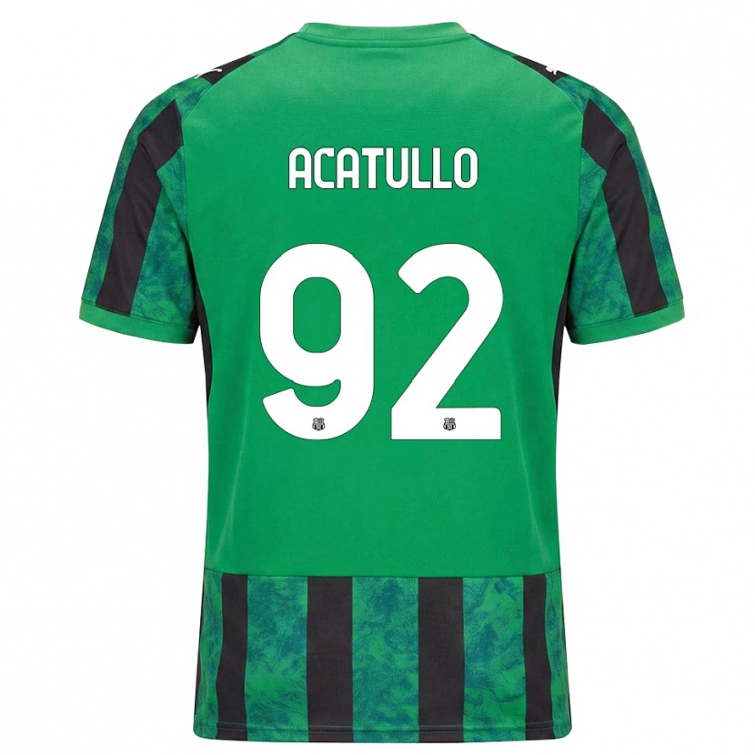 Danxen Barn Cristian Acatullo #92 Grön Svart Vit Hemmatröja Matchtröjor 2026/27 Tröjor T-Tröja