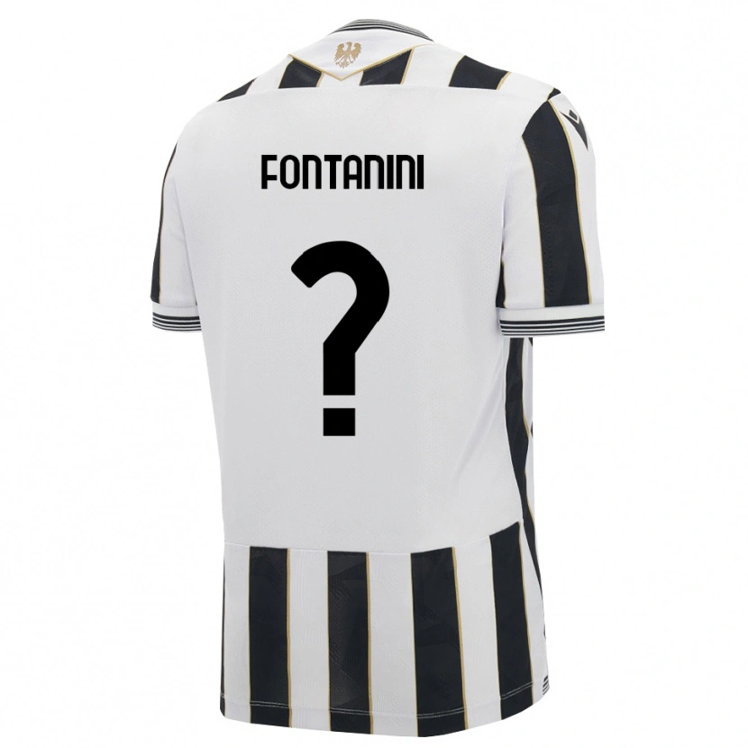 Danxen Barn Stefano Fontanini #0 Svart Vit Rosa Hemmatröja Matchtröjor 2026/27 Tröjor T-Tröja