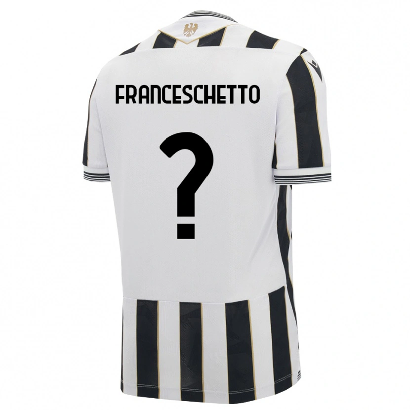 Danxen Barn Mattia Franceschetto #0 Svart Vit Rosa Hemmatröja Matchtröjor 2026/27 Tröjor T-Tröja