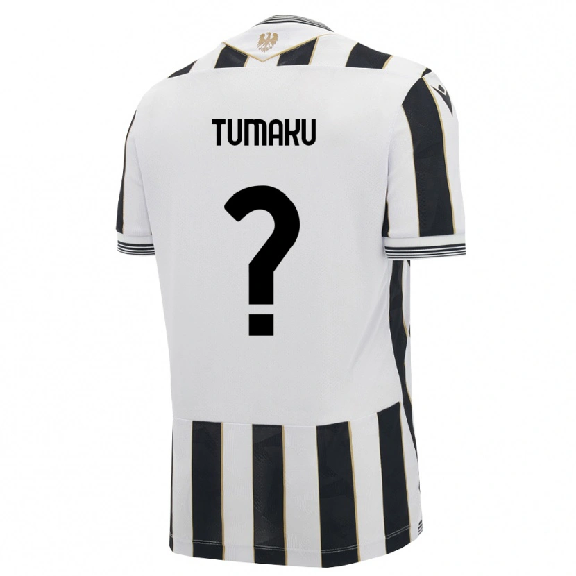 Danxen Barn Niccolò Tumaku #0 Svart Vit Rosa Hemmatröja Matchtröjor 2026/27 Tröjor T-Tröja