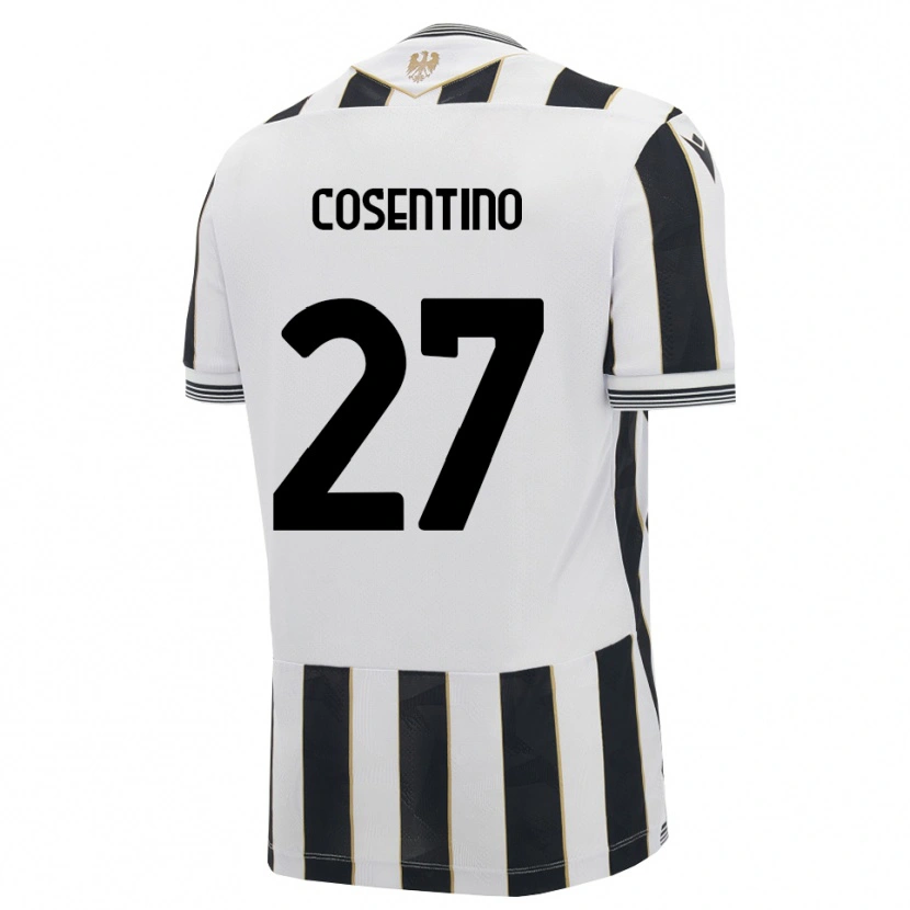 Danxen Barn Sergio Cosentino #27 Svart Vit Rosa Hemmatröja Matchtröjor 2026/27 Tröjor T-Tröja