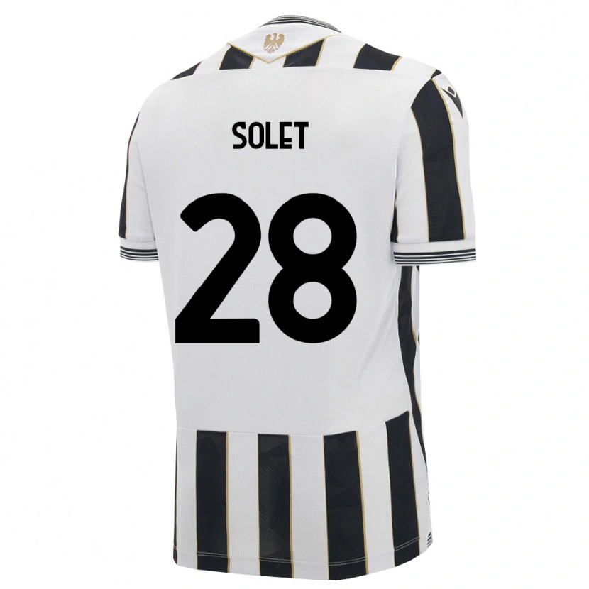 Danxen Barn Oumar Solet #28 Svart Vit Rosa Hemmatröja Matchtröjor 2026/27 Tröjor T-Tröja