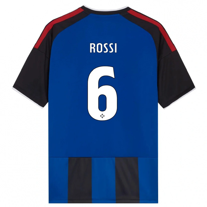 Danxen Barn Francesco Rossi #6 Svart Röd Vit Blå Hemmatröja Matchtröjor 2026/27 Tröjor T-Tröja