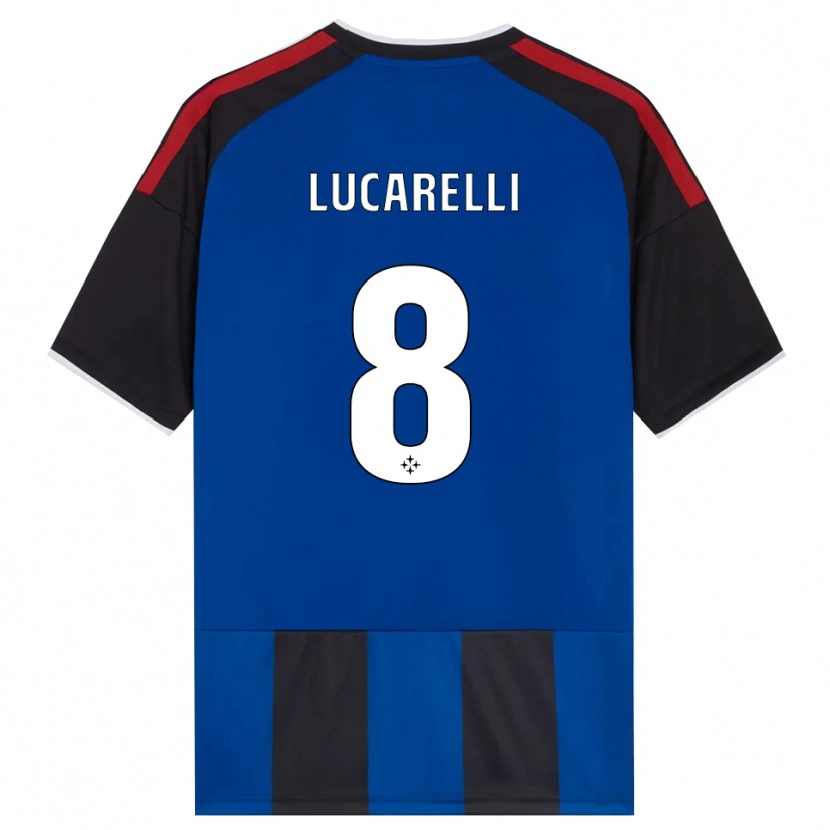 Danxen Barn Lapo Lucarelli #8 Svart Röd Vit Blå Hemmatröja Matchtröjor 2026/27 Tröjor T-Tröja