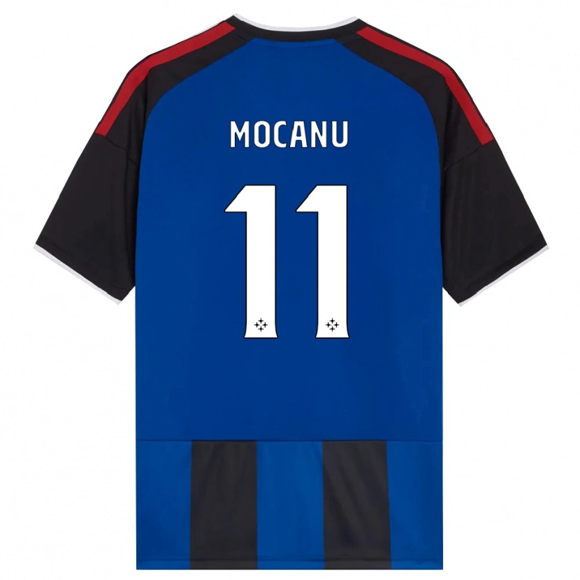 Danxen Barn Andreas Mocanu #11 Svart Röd Vit Blå Hemmatröja Matchtröjor 2026/27 Tröjor T-Tröja