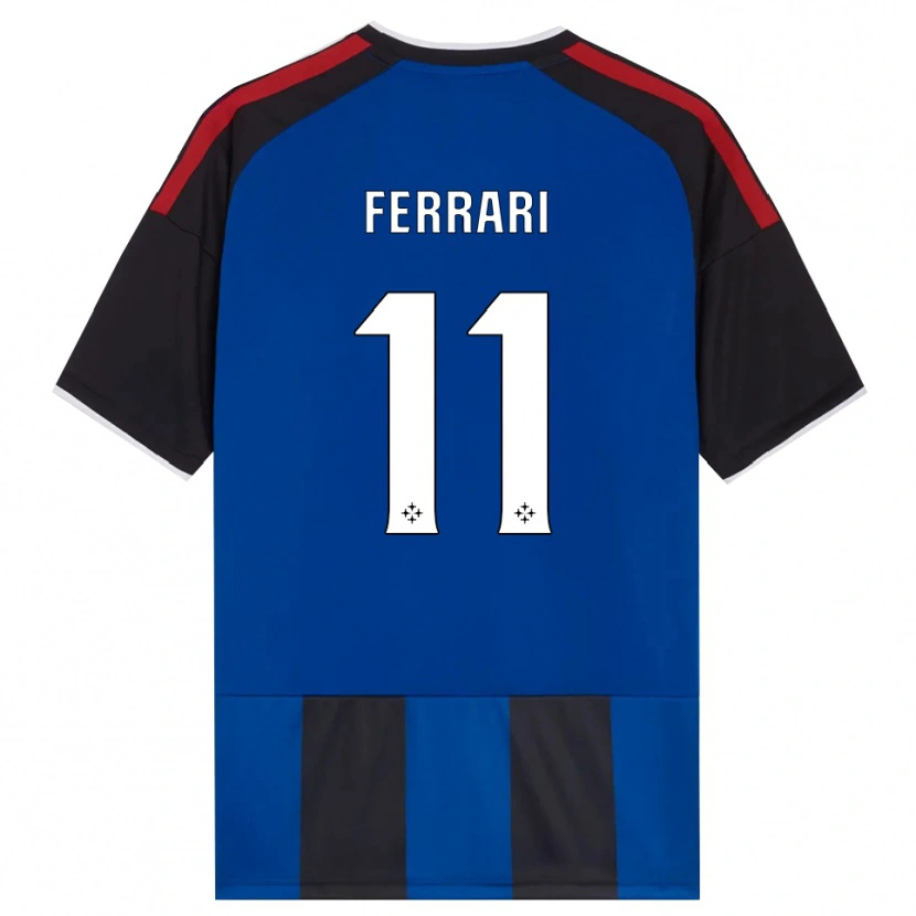 Danxen Barn Tommaso Ferrari #11 Svart Röd Vit Blå Hemmatröja Matchtröjor 2026/27 Tröjor T-Tröja