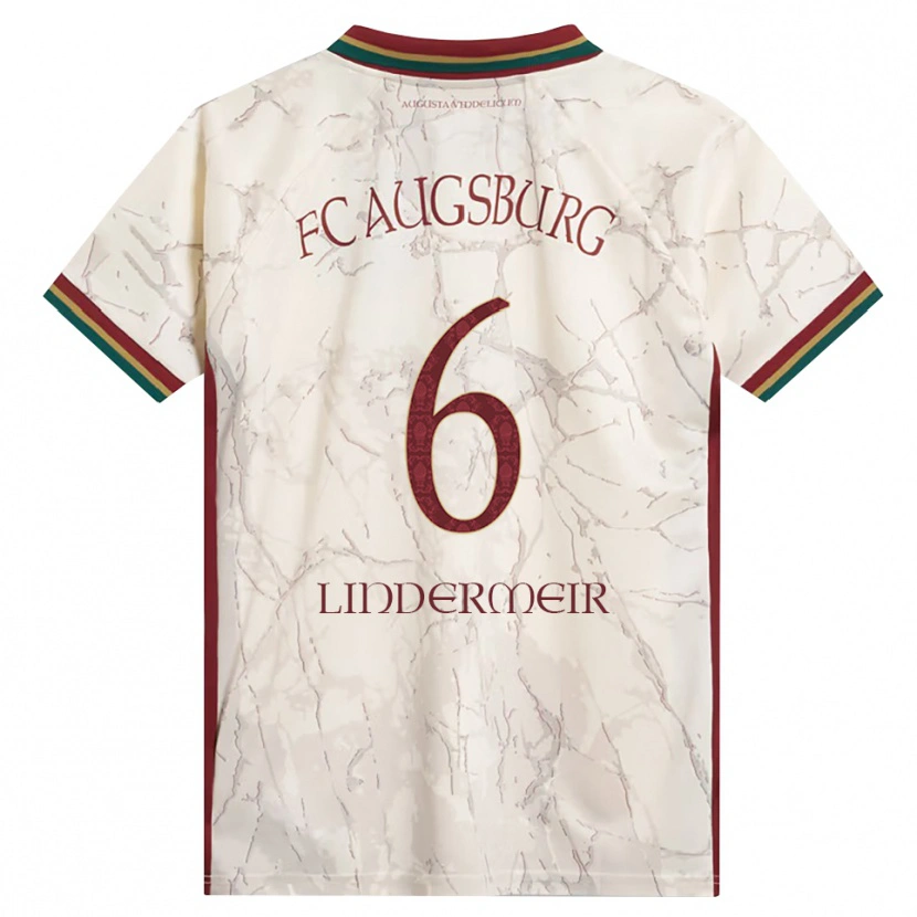 Danxen Barn Dominik Lindermeir #6 Grön Ris Vit Burgundy Hemmatröja Matchtröjor 2026/27 Tröjor T-Tröja