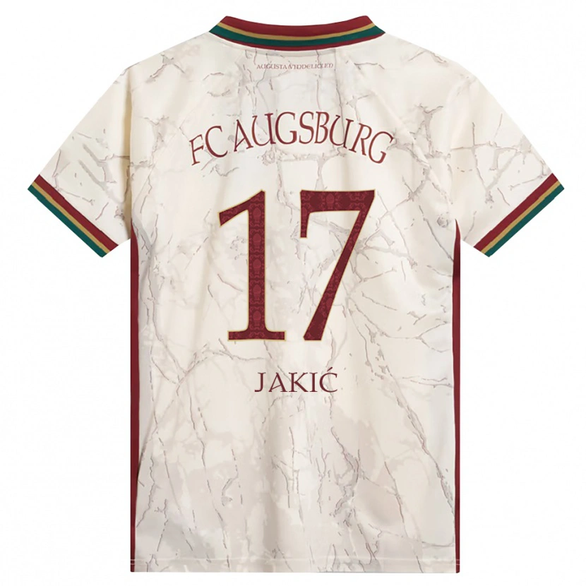 Danxen Barn Kristijan Jakic #17 Grön Ris Vit Burgundy Hemmatröja Matchtröjor 2026/27 Tröjor T-Tröja