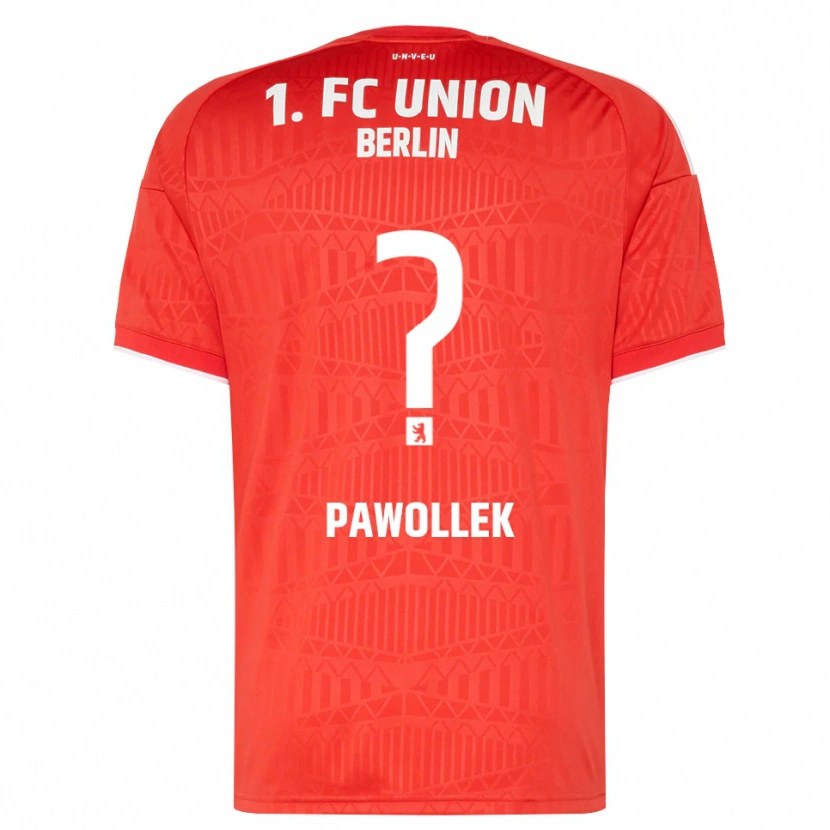 Danxen Barn Tanja Pawollek #0 Röd Vit Hemmatröja Matchtröjor 2026/27 Tröjor T-Tröja