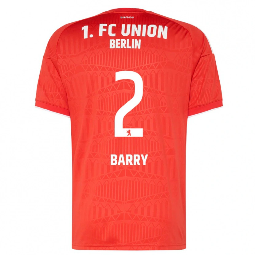 Danxen Barn Sadou Barry #2 Röd Vit Hemmatröja Matchtröjor 2026/27 Tröjor T-Tröja