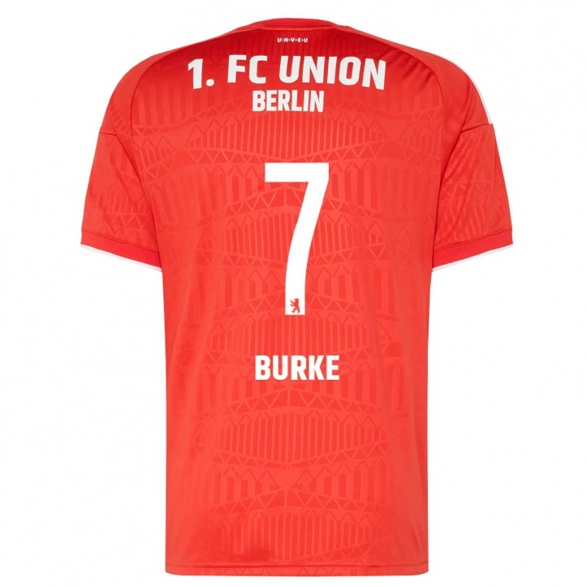 Danxen Barn Oliver Burke #7 Röd Vit Hemmatröja Matchtröjor 2026/27 Tröjor T-Tröja