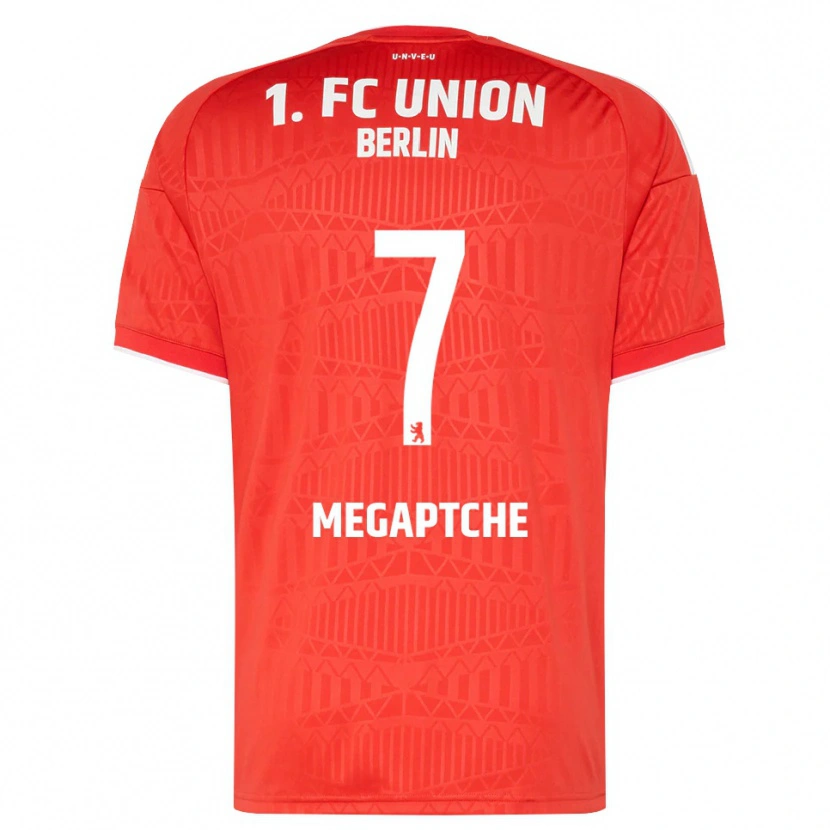 Danxen Barn Yann Megaptche #7 Röd Vit Hemmatröja Matchtröjor 2026/27 Tröjor T-Tröja