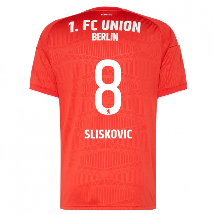 Danxen Barn Duje Sliskovic #8 Röd Vit Hemmatröja Matchtröjor 2026/27 Tröjor T-Tröja
