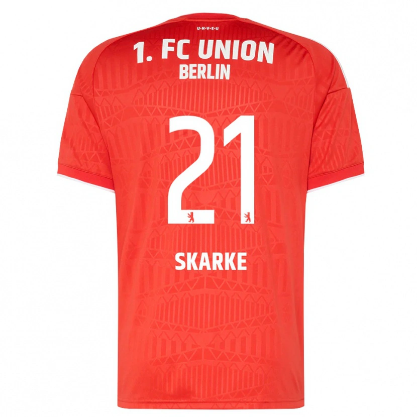 Danxen Barn Tim Skarke #21 Röd Vit Hemmatröja Matchtröjor 2026/27 Tröjor T-Tröja