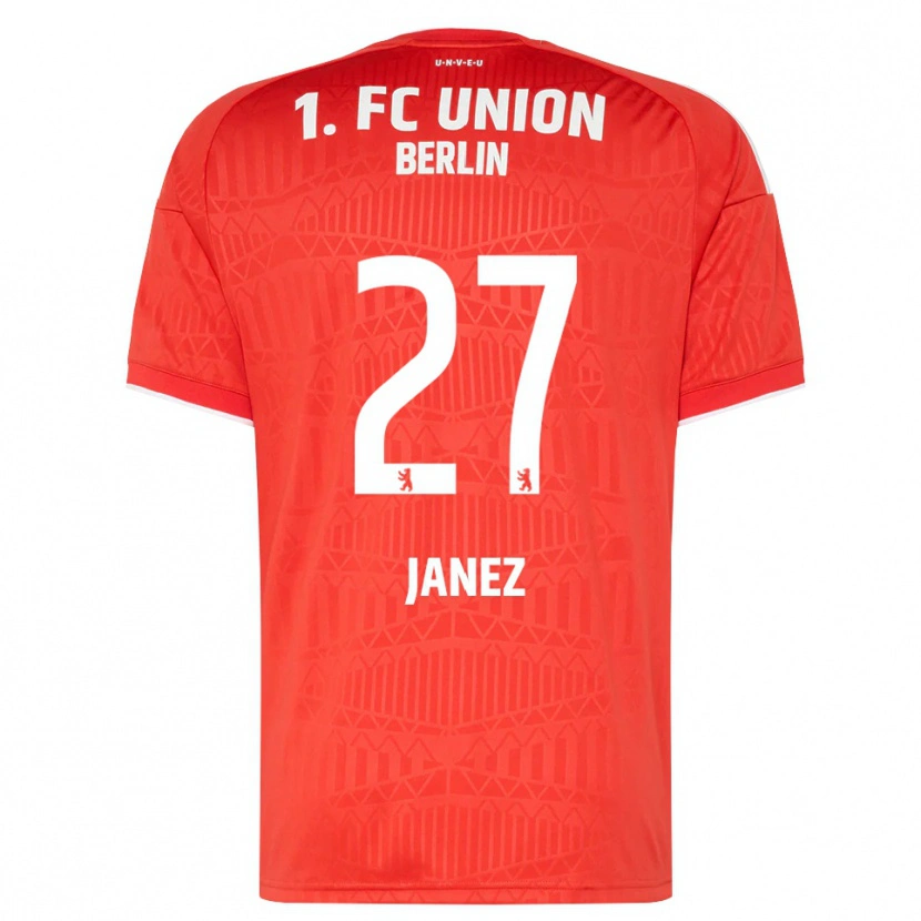 Danxen Barn Korina Janež #27 Röd Vit Hemmatröja Matchtröjor 2026/27 Tröjor T-Tröja